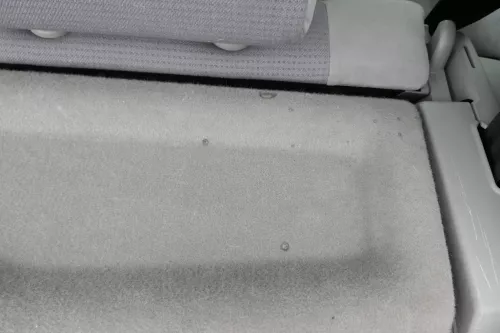 VW Lupo Arosa Hutablage Abdeckung Kofferraum Abdeckung hinten grau mängel (141218)