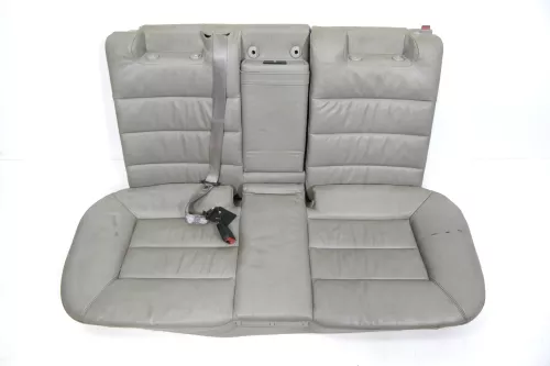 Audi A6 4B Avant Kombi Rückbank Rücksitzbank Sitz Rücksitz Leder grau (141529)