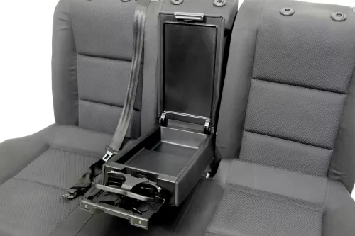 Audi A4 B6 B7 8E Limousine Sitz Rückbank Rücksitzbank hinten schwarz II (141642)