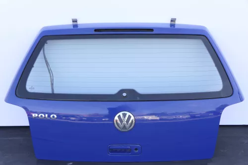 VW Polo 6N2 Heckklappe Klappe hinten Kofferraumklappe blau LA5C surfblue Scheibe (141652)