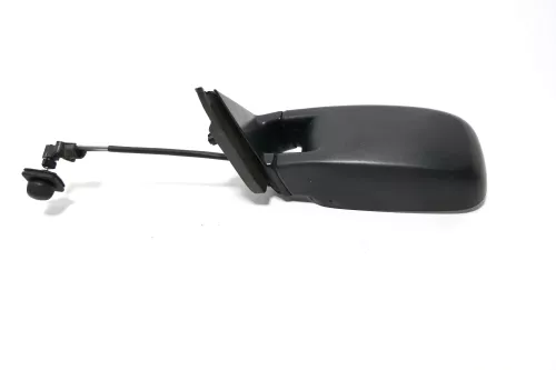 VW Passat 3A 35i mechansicher Spiegel Außenspiegel links mit Glas schwarz matt (143184)