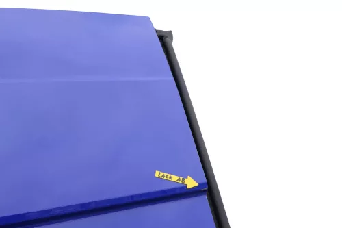 VW Crafter 7C MAN TGE Tür hinten links Heckklappe Hecktür Flügeltür blau R502 Ho (144322)
