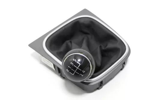 VW Golf 5 Schaltknauf Schaltsack Schaltung Schaltknüppel original 5-Gang Leder C