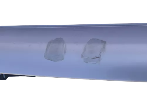 VW Lupo Stoßstange hinten Heckstoßstange Stoßfänger silber grau LR7X (144696)