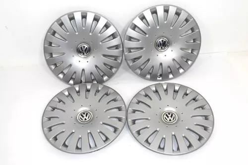 original 4 Stück VW Bora Golf 4 1J Radkappe Radzierkappe 16 Zoll 1J0601147M (145134)