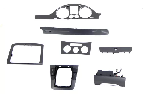 Passat 3C Mittelkonsole Verkleidung Klappe Abdeckung Dekor dunkel schwarz matt