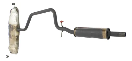 VW Golf 5 V Auspuff Endschalldämpfer hinten 1,4 BUD Motor 59kw 80PS Mittelscha (145966)