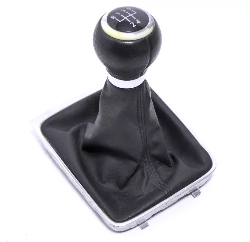 VW Passat 3C 5-Gang Schaltknauf Schaltsack Schaltung Schaltknüppel original Scha (146169)