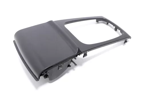 Skoda Fabia 6Y Aschenbecher vorne 6Y0857951 schwarz + Rahmen um Schaltknauf (146990)