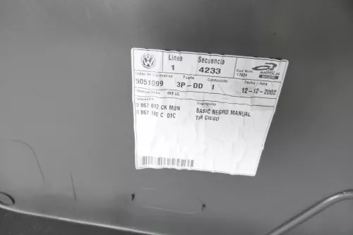 1x VW Polo 9N Türverkleidung Verkleidung Tür vorne rechts 2/3-Türer Beifahrertür (147089)