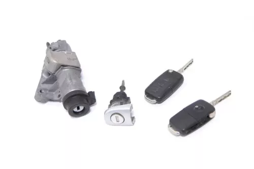 VW Polo 9N 9N3 Schloßsystem Türschloß 2x Funk Schlüssel Schloß + Zündschloß