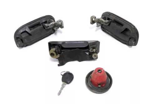 VW T4 Türschloß Tür Türgriff Schloß vorne links + rechts + Schlüssel Tankdeckel (148205)