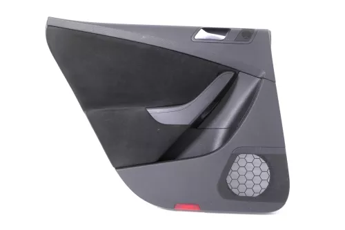 VW Passat 3C Kombi Türverkleidung Verkleidung Tür hinten links schwarz (148782)