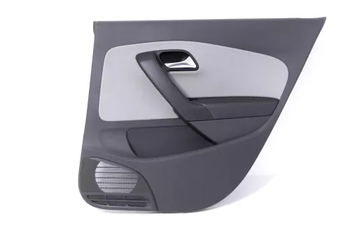 1x Polo 6R 6C Türverkleidung Verkleidung Tür 4/5-Türer hinten rechts Blue GT gra