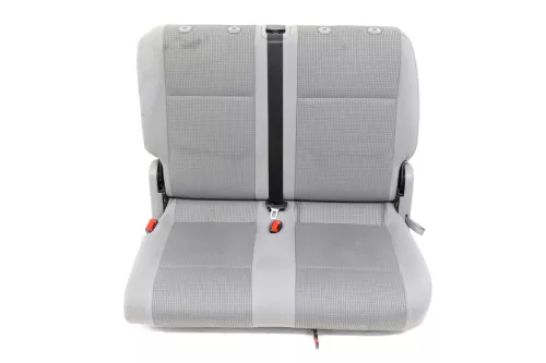 Caddy 3 2K Sitz Sitze Doppelsitzbank hinten links 1.Sitzreihe grau hinter Fahrer (148876)