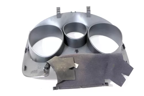 Seat Altea 5P Abdeckung Tacho Tachorahmen silber leuchtsilber Rahmen Blende (148896)