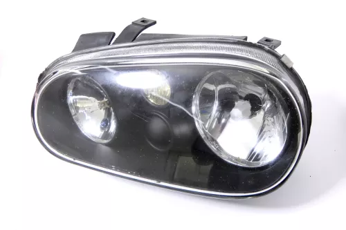 1x VW Golf 4 Scheinwerfer vorne links Angeleyes Optik Depo schwarz 44L-150L