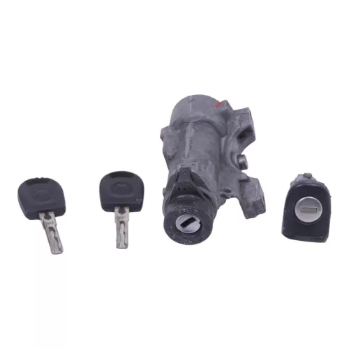 VW Polo 9N 9N3 Schloßsystem 1x Türschloß links 2x Schlüssel Zündschloß (149268)