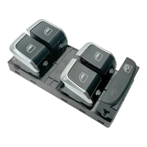 A4 8K A5 ektrischer Fensterheber Schalter vorne links 4-Fach Chrom silber +Spieg (149332)
