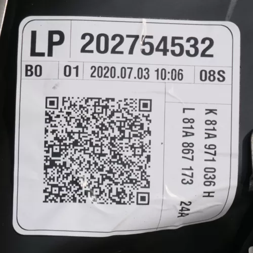 Q2 Türverkleidung Verkleidung Tür vorne links schwarz ORIGINAL von NEUFAHRZEUG (149404)