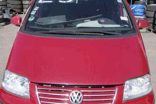 VW Sharan 7M Motorhaube Klappe Haube vorn vorne rot LK3A abca.Bj2000passend