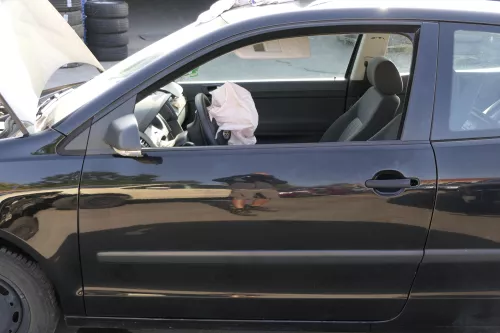 VW Polo 9N 9N3 Tür vorne links Fahrertür 2/3-Türer schwarz L041 -ohne Anbauteile (150240)