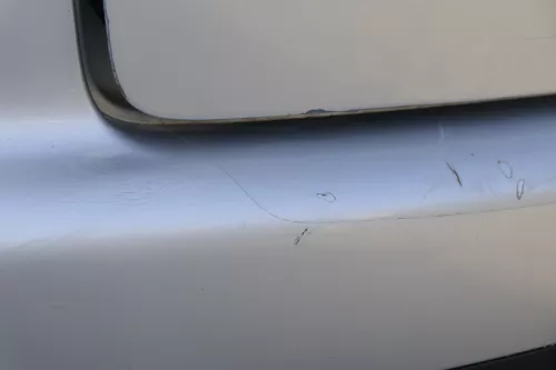 VW Touran 1T Stoßstange hinten Heckstoßstange Stoßfänger silber grau LA7W metall (150286)