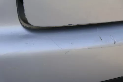 VW Touran 1T Stoßstange hinten Heckstoßstange Stoßfänger silber grau LA7W metall (150286)