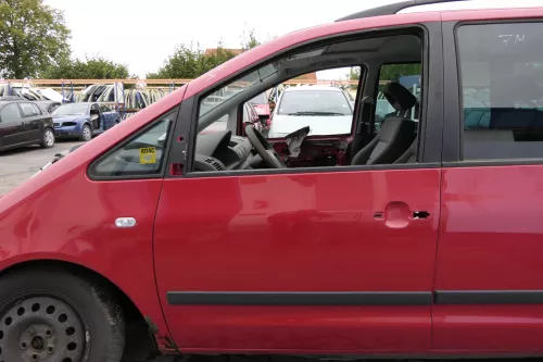VW Sharan 7M Ford Galaxy Tür links vorne Fahrertür rot LD3W ab2000 Facelift (150392)