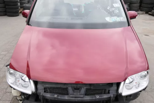 VW Touran 1T Caddy 2K Motorhaube Klappe Frontklappe rot braun LA3W 2003-2006 (150587)