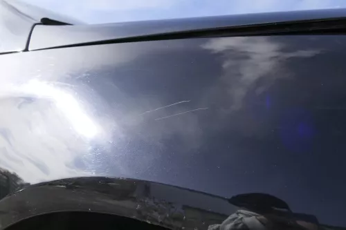 VW Passat 3C Kotflügel vorne rechts schwarz LC9X 3C0821022 original - Rost (150599)