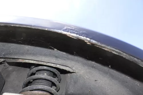 VW Passat 3C Kotflügel vorne rechts schwarz LC9X 3C0821022 original - Rost (150599)