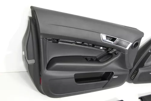 4x Audi A6 4F Türverkleidung Verkleidung Tür vorne hinten Leder S-line (150777)