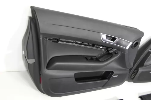 4x Audi A6 4F Türverkleidung Verkleidung Tür vorne hinten Leder S-line  (150777)