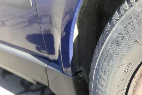 VW Passat 3BG Kotflügel vorne rechts blau LA5E uni (Blinkerloch)  (150891)