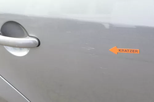 VW Touran 1T 1T3 Tür hinten rechts grau LD7X Platinumgrey (150915)