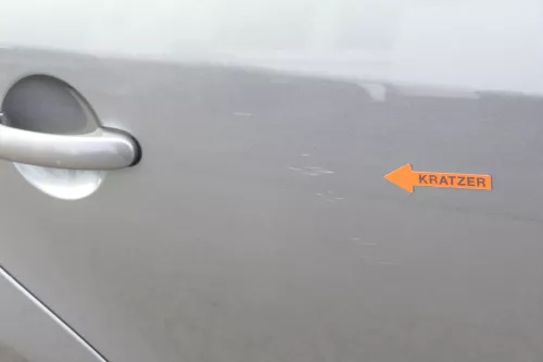 VW Touran 1T 1T3 Tür hinten rechts grau LD7X Platinumgrey  (150915)