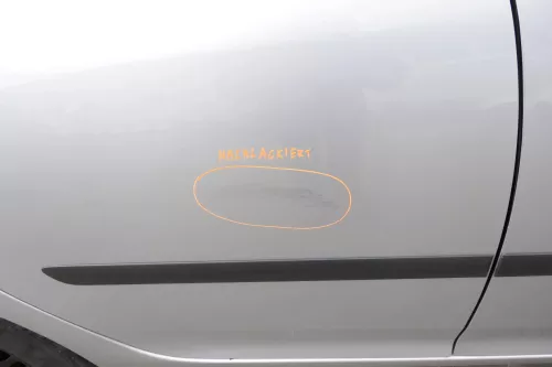 VW Golf 5 V 1K Tür nur Türblatt hinten rechts 4/5-Türer grau silber LA7W reflexs (150950)
