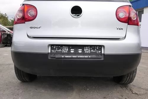 VW Golf 5 1K Limousine Stoßstange hinten Heckstoßstange silber grau LA7W silb (150953)