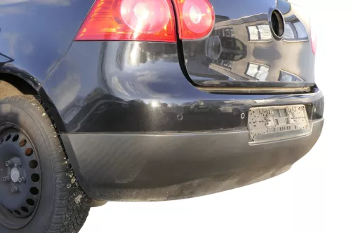 VW Golf 5 1K Limousine Stoßstange hinten Heckstoßstange schwarz LC9Z PDC blackme