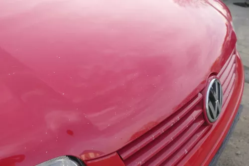 VW Polo 6N2 Motorhaube Haube vorne Klappe rot LP3G (151812)