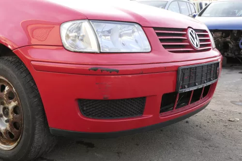 VW Polo 6N2 Stoßstange vorne Frontstoßstange Stoßfänger rot LP3G ohneGrill (151814)