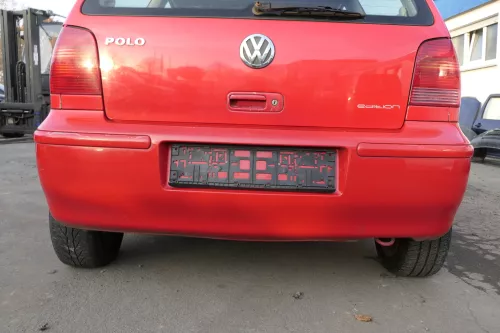 VW Polo 6N2 Stoßstange hinten Heckstoßstange Stoßfänger rot LP3G flash (151820)