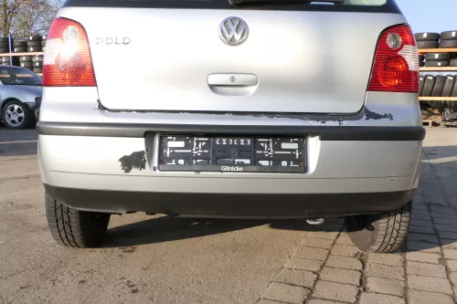 VW Polo 9N 9N3 Stoßstange Heckstoßstange hinten silber LA7W reflexsilber Mängel (151892)