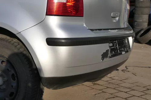 VW Polo 9N 9N3 Stoßstange Heckstoßstange hinten silber LA7W reflexsilber Mängel (151892)