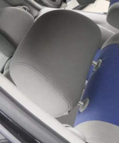 VW Golf 4 Bora Kopfstütze vorne oder hinten grau (blaue Näthe) Generation