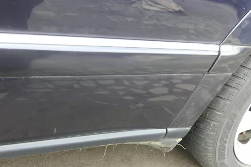Audi A8 4D Tür Türblatt hinten links blau LZ5L mit Rahmen (152158)