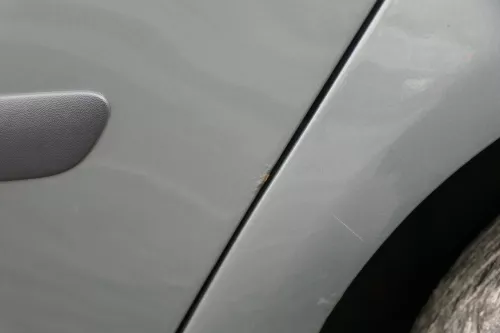 VW Golf 5 V 1K Tür nur das Türblatt hinten links 4/5-Türer grau blau LA6Q saga (152365)
