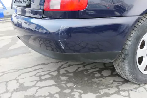 Audi A4 B5 Limousine Stoßstange hinten Heckstoßstange blau LY5L biscaBj99 (152387)