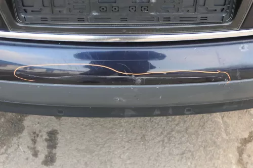 Audi A6 4B Limousine Stoßstange hinten Heckstoßstange Stoßfänger blau LZ5L PDC (152412)